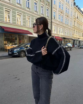 Lila Stitch-tröjan